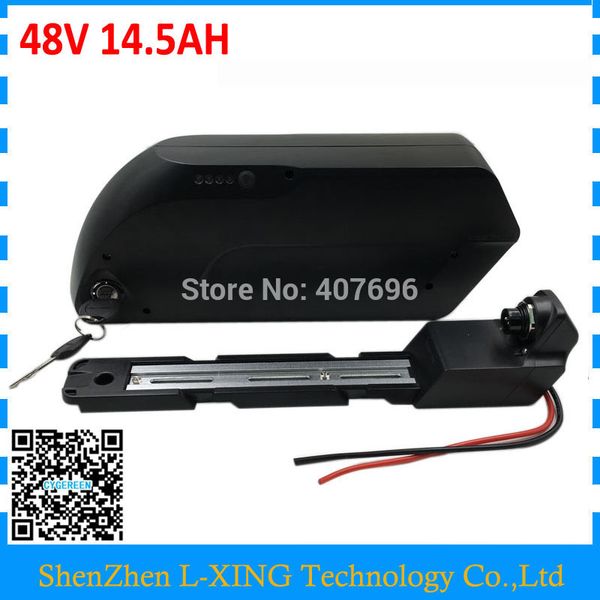 Image of Down tube Ebike Battery 48v 500W 750W lithium ion battery 48v 14.5ah Electric Bike Battery for 8fun bafang BBS02 BBSHD motor