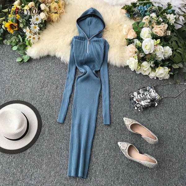 fitaylor women dress autumn casual long sleeve zipper design solid stretch long knitted ladies dresses fashion vestidos, Black;gray
fitaylor women dress autumn casual long sleeve zipper design solid stretch long knitted ladies dresses fashion vestidos, Black;gray