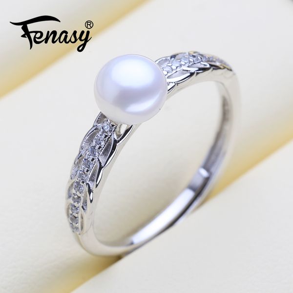 fenasy 925 sterling silver ring leaf shape natural freshwater pearl rings for women female fine jewelry, Golden;silver
fenasy 925 sterling silver ring leaf shape natural freshwater pearl rings for women female fine jewelry, Golden;silver