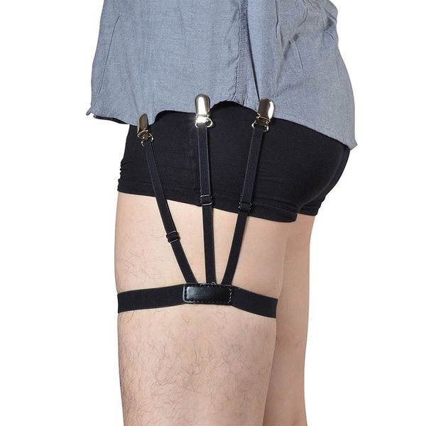 2 pcs men shirt stays belt with non-slip locking clips keep shirt tucked leg thigh suspender garters strap, Black;white
2 pcs men shirt stays belt with non-slip locking clips keep shirt tucked leg thigh suspender garters strap, Black;white