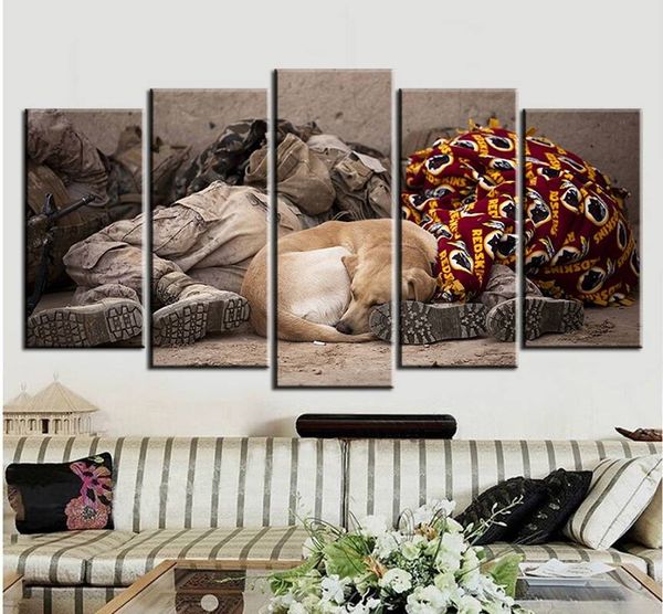 2019 wall art picture dog and soldier spray painting on canvas unframed print home decoration
2019 wall art picture dog and soldier spray painting on canvas unframed print home decoration