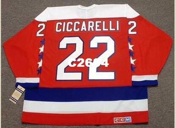 mens #22 dino ciccarelli washington capitals 1990 ccm vintage retro home hockey jersey or custom any name or number retro jersey, Black;red
mens #22 dino ciccarelli washington capitals 1990 ccm vintage retro home hockey jersey or custom any name or number retro jersey, Black;red