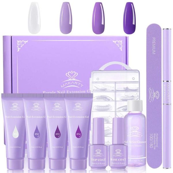 makarpurple poly nail extension gel kit, 15ml nail extension gel builder with slip solution art equipment kit, Red;pink
makarpurple poly nail extension gel kit, 15ml nail extension gel builder with slip solution art equipment kit, Red;pink