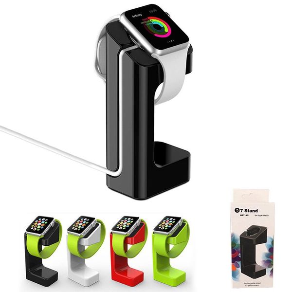 E7 Charging Stand Bracket Holders for iWatch Series Desktop Dock Multiple Colors Charger Stations With Retail Package Smartwatch Accessories
E7 Charging Stand Bracket Holders for iWatch Series Desktop Dock Multiple Colors Charger Stations With Retail Package Smartwatch Accessories