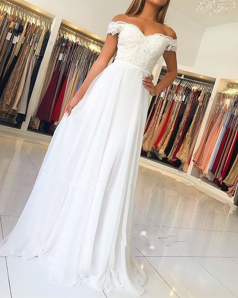 simple prom long dresses 2019 v-neck lace off shoulder chiffon evening party gowns, Black
simple prom long dresses 2019 v-neck lace off shoulder chiffon evening party gowns, Black