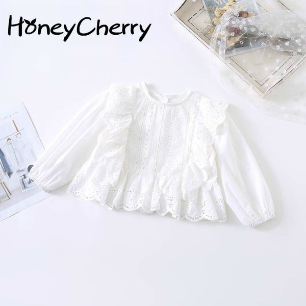 spring girls blouse girls' fashionable loose and hollow embroidered hood with children's long sleeve lace edge shirt y200704, White;black
spring girls blouse girls' fashionable loose and hollow embroidered hood with children's long sleeve lace edge shirt y200704, White;black