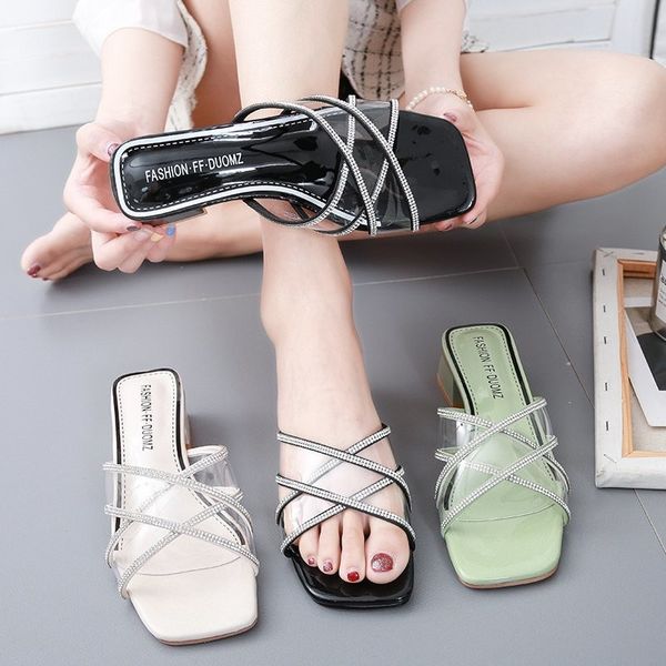 med shoes slippers flat slipers women summer woman square heel slides transparent heel jelly flip flops 2020 beach, Black
med shoes slippers flat slipers women summer woman square heel slides transparent heel jelly flip flops 2020 beach, Black