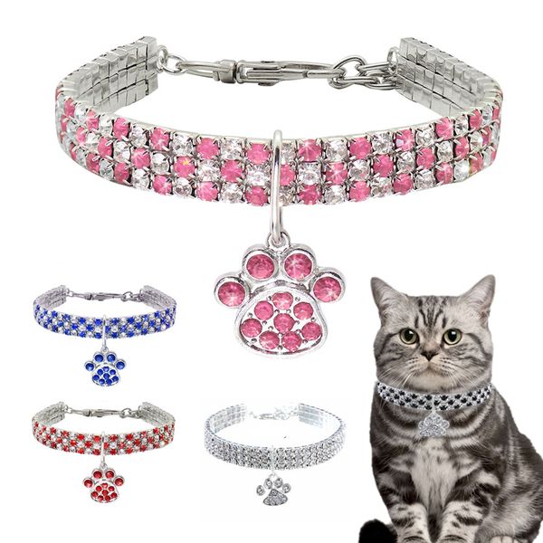 алмазный инкрустированные pet cat воротник домашние животные блестящая кристалл упругие кошек ошейники footprints аксессуары для kitten dog
алмазный инкрустированные pet cat воротник домашние животные блестящая кристалл упругие кошек ошейники footprints аксессуары для kitten dog