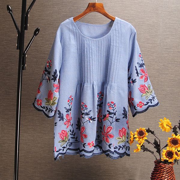 fashion round neck women shirts cotton and linen wild summer new 2020 ladies blouses and casual women clothing, White
fashion round neck women shirts cotton and linen wild summer new 2020 ladies blouses and casual women clothing, White