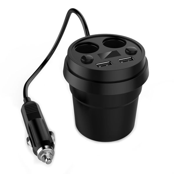 3.1A Dual USB Car Charger Cup Type Charging Voltage Current Display Charger With 2 Cigarette Lighter Socket For Cell Phone Devices Charge
3.1A Dual USB Car Charger Cup Type Charging Voltage Current Display Charger With 2 Cigarette Lighter Socket For Cell Phone Devices Charge