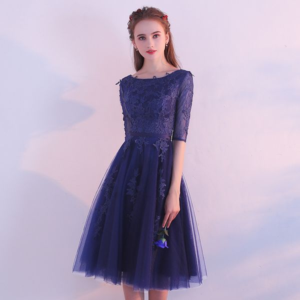 it's yiiya o-neck half sleeve elegant slim evening dresses lace tulle flowers party formal dress prom dresses lx396, White;black
it's yiiya o-neck half sleeve elegant slim evening dresses lace tulle flowers party formal dress prom dresses lx396, White;black