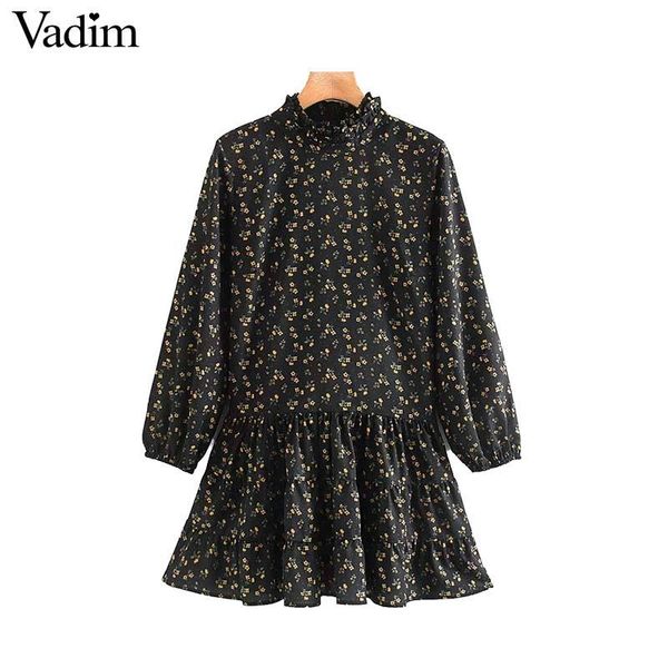 vadim women retro floral pattern mini dress straight style long sleeve pleated vintage female casual fashion dresses qd067, Black;pink
vadim women retro floral pattern mini dress straight style long sleeve pleated vintage female casual fashion dresses qd067, Black;pink