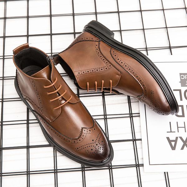 cimim brand business fashion leather boots outdoor comfortable large size luxury men's boots new bullock casual shoes male, Black
cimim brand business fashion leather boots outdoor comfortable large size luxury men's boots new bullock casual shoes male, Black