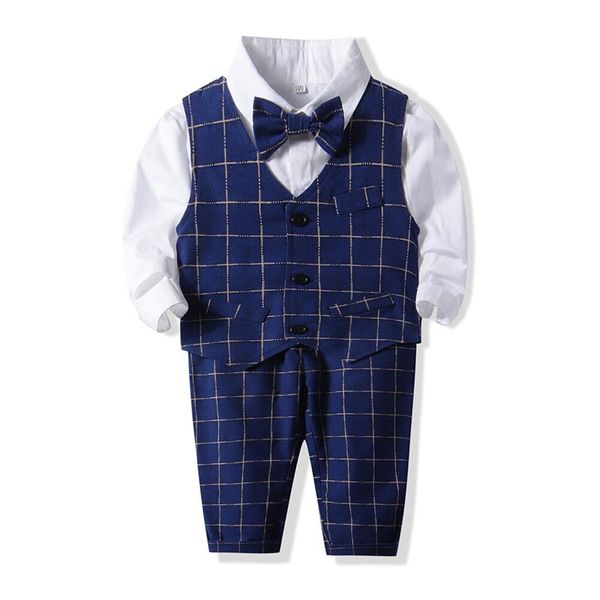 new boys clothes set newborn infant baby boy gentleman suit plaid vest t shirt pants bow tie outfits roupa infantil#guahao, White
new boys clothes set newborn infant baby boy gentleman suit plaid vest t shirt pants bow tie outfits roupa infantil#guahao, White