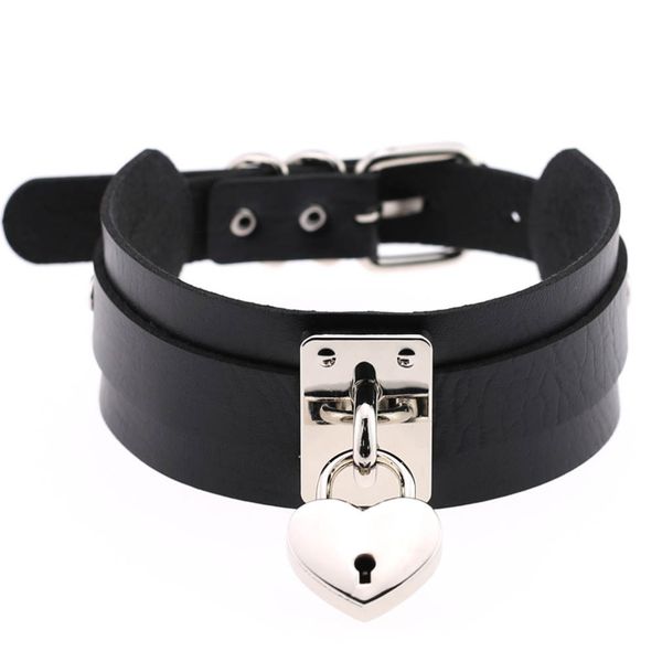 kmvexo heart choker necklace oversized collar goth bondage maxi silver color necklaces women gothic lether chocker punk jewelry, Golden;silver
kmvexo heart choker necklace oversized collar goth bondage maxi silver color necklaces women gothic lether chocker punk jewelry, Golden;silver