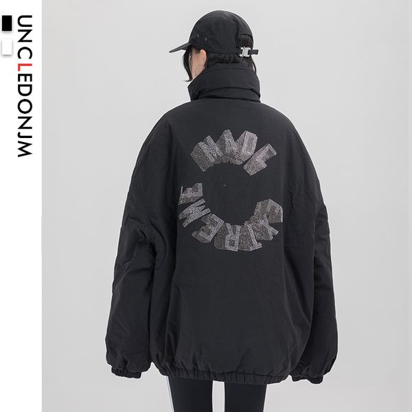 uncledonjm winter thick warm parka jacket and coat streetwear hip hop zipper overcoat winter jacket women parka dp20, Black
uncledonjm winter thick warm parka jacket and coat streetwear hip hop zipper overcoat winter jacket women parka dp20, Black