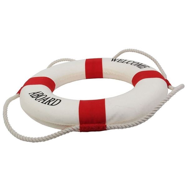 decorative welcome aboard nautical lifebuoy ring wall hanging home decoration (red, 20cm) other home decor 
decorative welcome aboard nautical lifebuoy ring wall hanging home decoration (red, 20cm) other home decor
