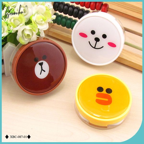 lymouko cartoon round little brown bear portable kit holder contact lens case with mirror lenses box for women
lymouko cartoon round little brown bear portable kit holder contact lens case with mirror lenses box for women