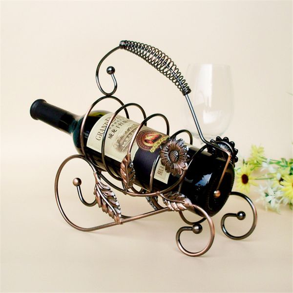 tablewine racks classic sun flower red holder home decor wedding party display rack retro bottle shelf
tablewine racks classic sun flower red holder home decor wedding party display rack retro bottle shelf