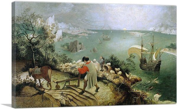 va. hand painted famous pieter bruegel the elder landscape with the fall of icarus oil painting on canvas wall art home decor 1
va. hand painted famous pieter bruegel the elder landscape with the fall of icarus oil painting on canvas wall art home decor 1