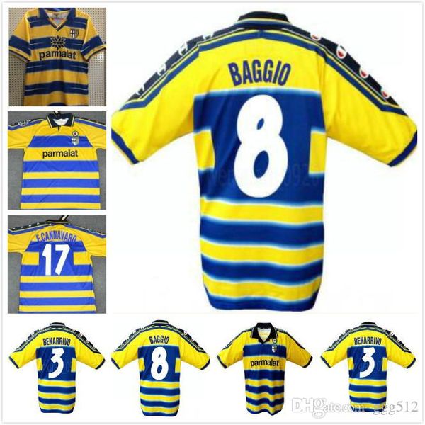 retro parma soccer jersey 1999 2000 parma home crespo thuram baggio retro jersey cannavaro ortega classic vintage old football shirt, Black;yellow
retro parma soccer jersey 1999 2000 parma home crespo thuram baggio retro jersey cannavaro ortega classic vintage old football shirt, Black;yellow