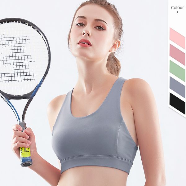 5 colors workout gym for women seamless fitness push up sport bra strappy running workout yoga padded bra, White;black 
5 colors workout gym for women seamless fitness push up sport bra strappy running workout yoga padded bra, White;black