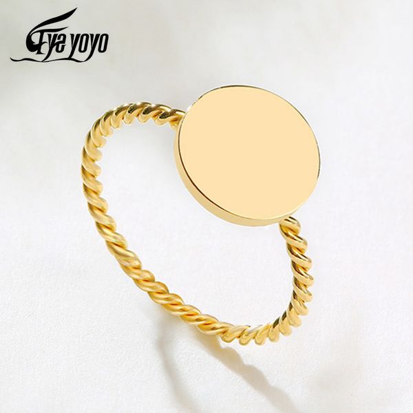 cluster rings eyeyoyo twist geometric round women ring gold ins titanium steel 2021, Golden;silver
cluster rings eyeyoyo twist geometric round women ring gold ins titanium steel 2021, Golden;silver