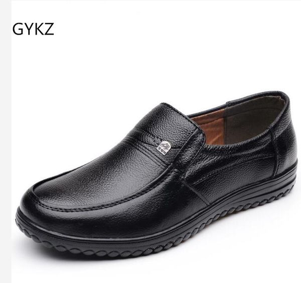 spring men shoes men's leather loafers non-slip casual middle-aged wear-resistant soft bottom business shoes man, Black
spring men shoes men's leather loafers non-slip casual middle-aged wear-resistant soft bottom business shoes man, Black