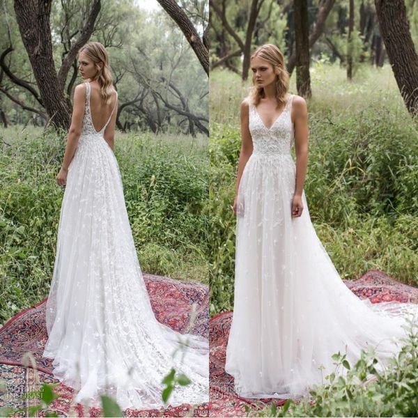 romantic limor rosen 2020 a line wedding dresses deep v neck lace vintage garden beach bohemian bridal gowns 
romantic limor rosen 2020 a line wedding dresses deep v neck lace vintage garden beach bohemian bridal gowns
