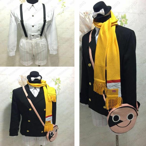 anime bungo stray dogs yumeno kyusaku cosplay costume, Black;red