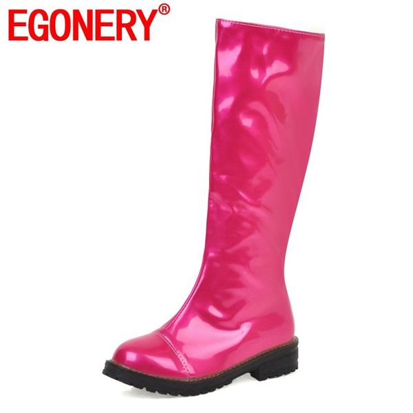 egonery cute women's shoes purple blue rose red patent leather knee-high boots fashion 2019 autumn winter motorcycle boots, Black
egonery cute women's shoes purple blue rose red patent leather knee-high boots fashion 2019 autumn winter motorcycle boots, Black