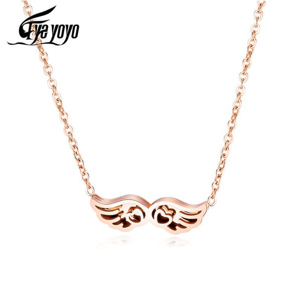 eyeyoyo love heart wing pendant necklace for women stainless steel o chain jewelry, Silver
eyeyoyo love heart wing pendant necklace for women stainless steel o chain jewelry, Silver