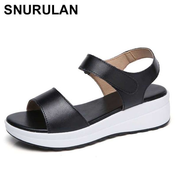 snurulan summer women sandals cow leather shoes fashion platform shoes open toe sandals new for ladies white size 5-9, Black
snurulan summer women sandals cow leather shoes fashion platform shoes open toe sandals new for ladies white size 5-9, Black