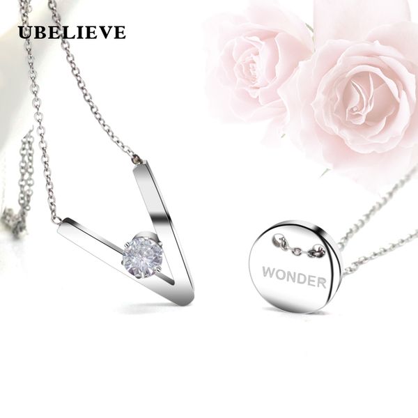 classic 316l stainless steel pendant gold color necklace women letter charm chain star shape choker romantic jewelry women, Silver
classic 316l stainless steel pendant gold color necklace women letter charm chain star shape choker romantic jewelry women, Silver