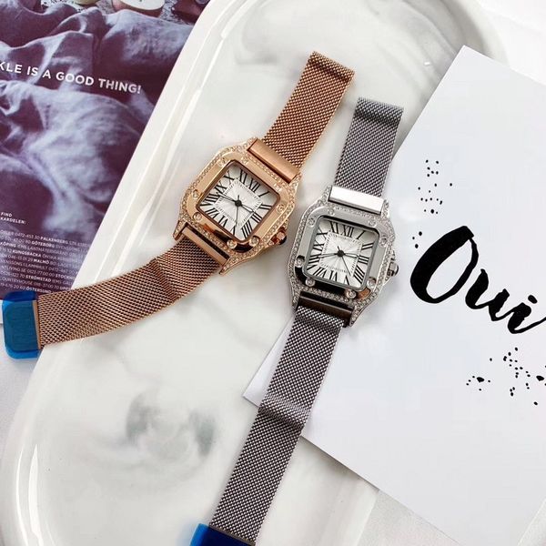 2020 brand diamond-studded rose gold ladies watches minimalist star magnetic buckle fashion casual women's watches waterproof watches, Slivery;brown
2020 brand diamond-studded rose gold ladies watches minimalist star magnetic buckle fashion casual women's watches waterproof watches, Slivery;brown