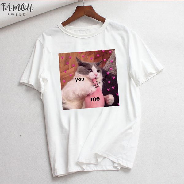 cute korea ulzzang cat love heart dog new summer short sleeved tees casual loose large size spoof couple t shirt, White
cute korea ulzzang cat love heart dog new summer short sleeved tees casual loose large size spoof couple t shirt, White