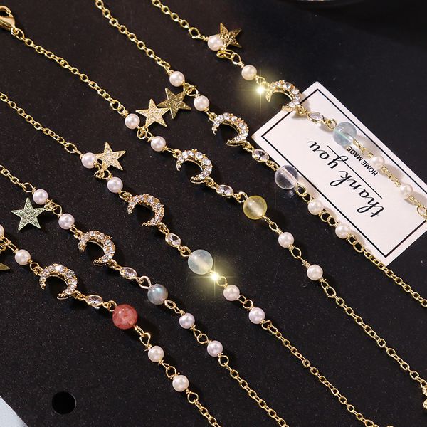 fashion fantasy crystal star month bracelet girl super fairy bracelet student sen simple sale, Golden;silver
fashion fantasy crystal star month bracelet girl super fairy bracelet student sen simple sale, Golden;silver