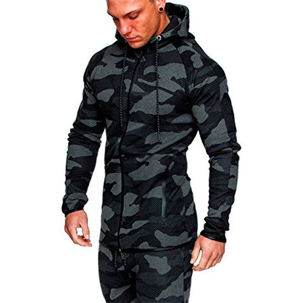 contrast color plus sizen mens camouflage coat sportswear sports fitness long sleeve hooded mens sweatshirts with zipper, Black
contrast color plus sizen mens camouflage coat sportswear sports fitness long sleeve hooded mens sweatshirts with zipper, Black
