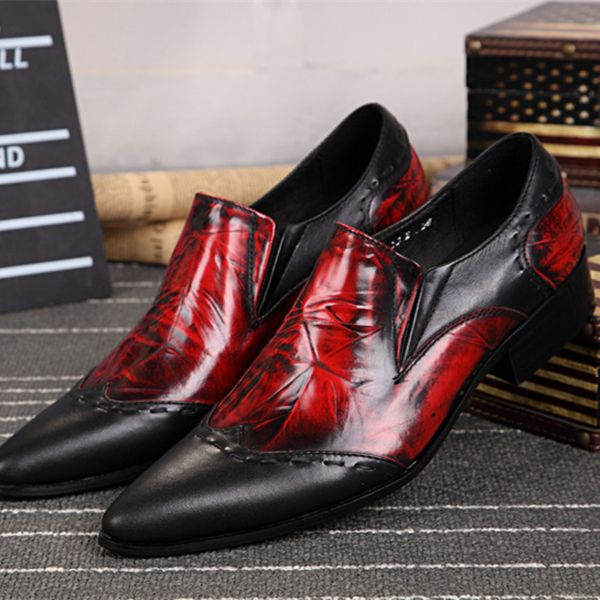 formal men leather shoes fashion real leather men dress shoes pointed toe business male slip on big size shoe, Black
formal men leather shoes fashion real leather men dress shoes pointed toe business male slip on big size shoe, Black