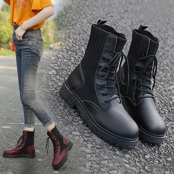 shoes fashion boots woman summer booties lace up round toe martins for women low heels booties punk 2019 mid-calf rock rubber mi, Black
shoes fashion boots woman summer booties lace up round toe martins for women low heels booties punk 2019 mid-calf rock rubber mi, Black