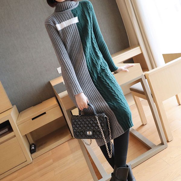 2019 autumn and winter new long sweaters women korean style wild turtleneck sweater female fashion casual knit women clothing, White;black
2019 autumn and winter new long sweaters women korean style wild turtleneck sweater female fashion casual knit women clothing, White;black