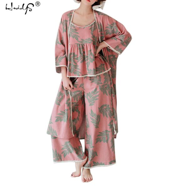 autumn winter women sleepwear pajamas set 3 pieces cotton tracksuits long sleeve pyjamas sets ladies flower pijamas sets, Black;red
autumn winter women sleepwear pajamas set 3 pieces cotton tracksuits long sleeve pyjamas sets ladies flower pijamas sets, Black;red