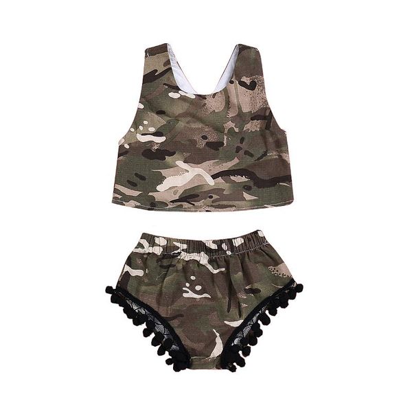 summer toddler kids baby girl 3m-3t camouflage clothes sleeveless tank +tassel ball shorts bloomers 2pcs outfits sunsuit set, White
summer toddler kids baby girl 3m-3t camouflage clothes sleeveless tank +tassel ball shorts bloomers 2pcs outfits sunsuit set, White