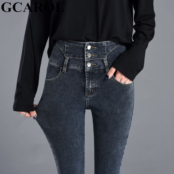 gcarol new women high waist denim pencil pants 3 buttons skinny stretch 72% cotton jeans full length plus size 25-32, Blue
gcarol new women high waist denim pencil pants 3 buttons skinny stretch 72% cotton jeans full length plus size 25-32, Blue