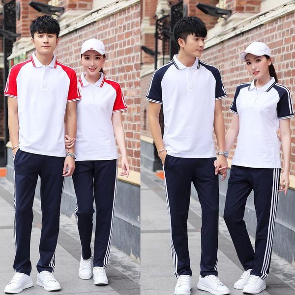 summer short-sleeved couples sports set men and women school uniform t-shirt trousers sports clothing group clothes coat
summer short-sleeved couples sports set men and women school uniform t-shirt trousers sports clothing group clothes coat