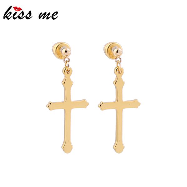 kissme minimalist gold color cross drop earrings for women gifts religion style brass ear pin new fashion jewelry dropshipping, Silver
kissme minimalist gold color cross drop earrings for women gifts religion style brass ear pin new fashion jewelry dropshipping, Silver