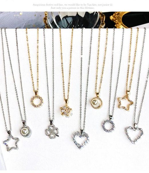 pendant necklaces 2021 south korean women's zircon necklace collarbone chain summer heart-shaped, Silver
pendant necklaces 2021 south korean women's zircon necklace collarbone chain summer heart-shaped, Silver