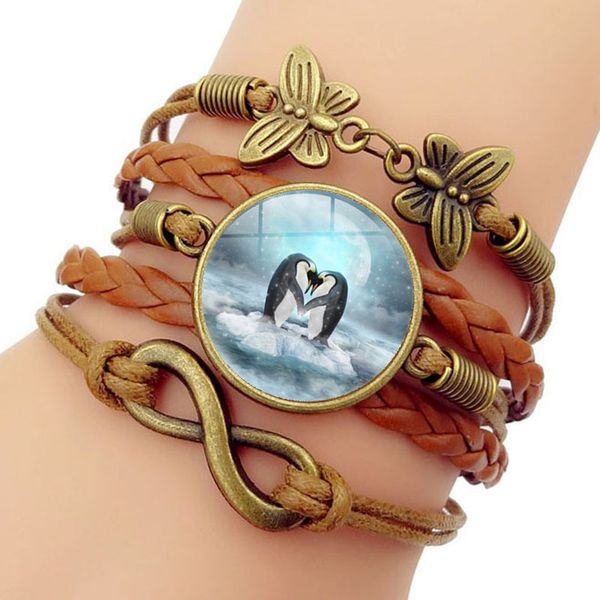 arctic penguin time bracelet multi-storey manual weave glass group combine hand decorate, Golden;silver
arctic penguin time bracelet multi-storey manual weave glass group combine hand decorate, Golden;silver