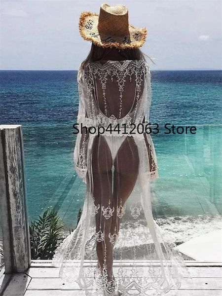 2020 elegant cover-ups deep v-neck summer beach dress white lace tunic women beachwear swimsuit cover up robe de plage, Blue;gray
2020 elegant cover-ups deep v-neck summer beach dress white lace tunic women beachwear swimsuit cover up robe de plage, Blue;gray