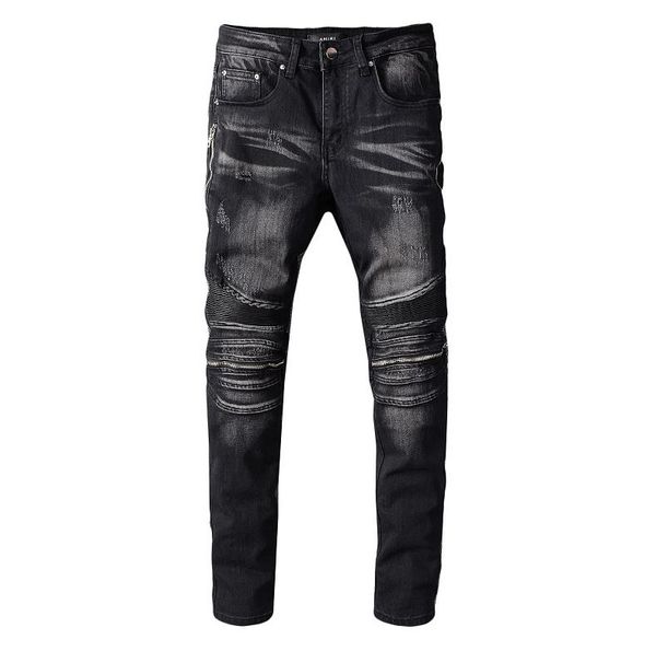 classic tide brand trousers luxury designer jeans amiri men jeans fashion casual pants trend distressed jeans slim trousers, Blue
classic tide brand trousers luxury designer jeans amiri men jeans fashion casual pants trend distressed jeans slim trousers, Blue